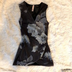 Sweet Pea Floral Wrap Tank - Size S